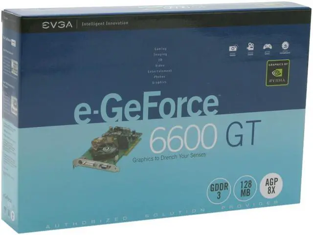 Alt view image 5 of 5 - EVGA GeForce 6600GT 128MB GDDR3 AGP 4X/8X Graphics Card 128-A8-N350