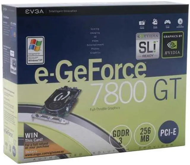 Alt view image 5 of 6 - EVGA GeForce 7800GT 256MB GDDR3 PCI Express x16 SLI Support Graphics Card 256-P2-N518