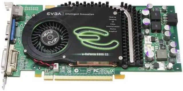 Alt view image 2 of 6 - EVGA GeForce 6800GS 256MB GDDR3 PCI Express x16 SLI Support Graphics Card 256-P2-N391-AX