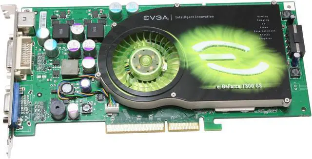 Alt view image 2 of 6 - EVGA 256-A8-N509-AX GeForce 7800GS 256MB 256-bit GDDR3 AGP 4X/8X Video Card