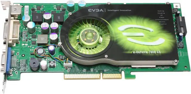 Alt view image 3 of 7 - EVGA GeForce 7800GS 256MB GDDR3 AGP 4X/8X Graphics Card 256-A8-N506-AX