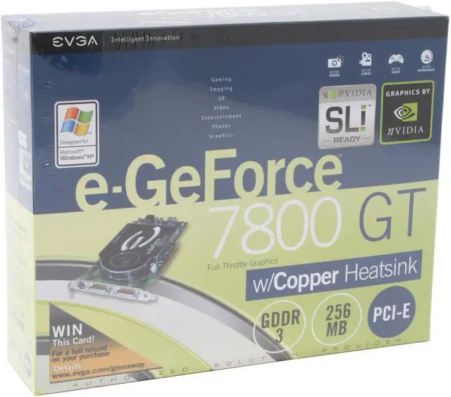 Alt view image 6 of 6 - EVGA GeForce 7800GT 256MB GDDR3 PCI Express x16 SLI Support Graphics Card 256-P2-N519-AX