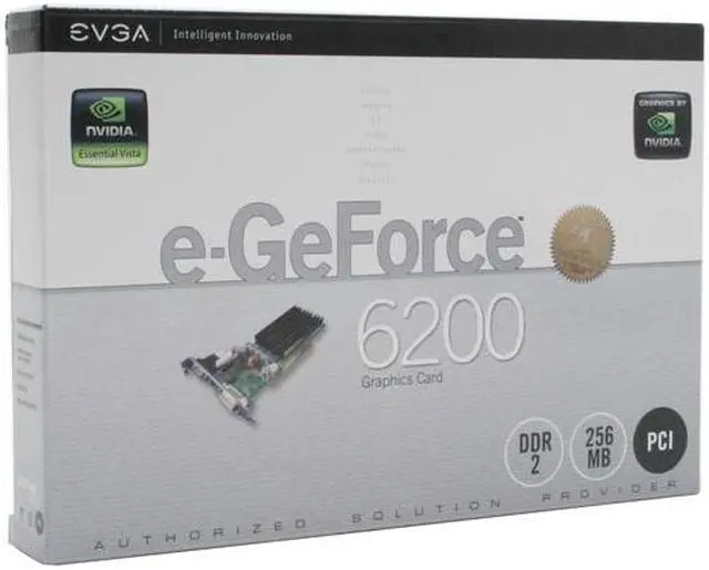 Alt view image 6 of 6 - EVGA GeForce 6200 256MB GDDR2 PCI Graphics Card 256-P1-N399-LX