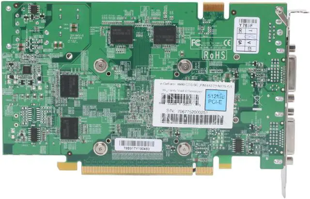 Alt view image 5 of 8 - EVGA 512-P2-N775-AR GeForce 8600GTS 512MB 128-bit GDDR3 PCI Express x16 HDCP Ready SLI Supported Video Card