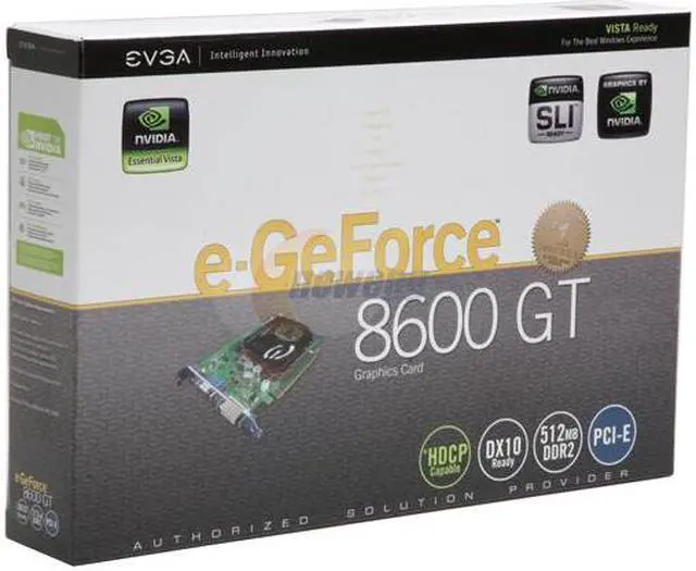 Alt view image 7 of 7 - EVGA GeForce 8600 GT 512MB GDDR2 PCI Express x16 SLI Support Graphics Card 512-P2-N756-TR