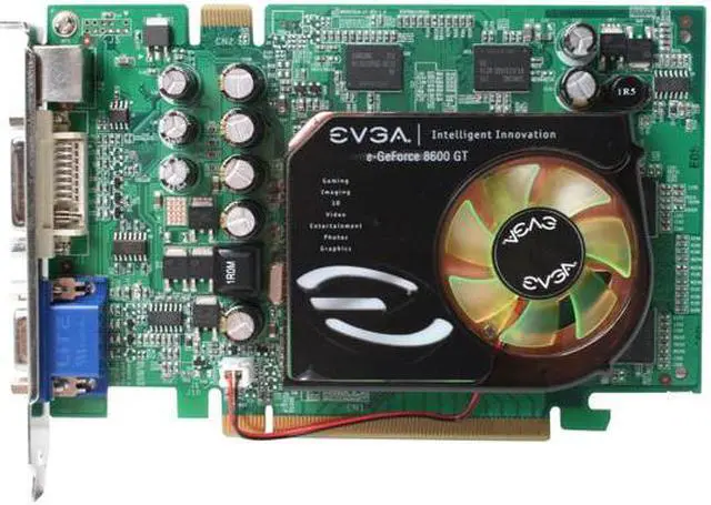 Alt view image 3 of 5 - EVGA GeForce 8600 GT 256MB GDDR3 PCI Express x16 SLI Support Graphics Card 256-P2-N753-TR