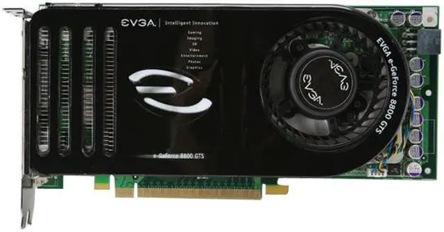 Alt view image 2 of 9 - EVGA 640-P2-N829-A1 GeForce 8800GTS 640MB 320-bit GDDR3 PCI Express x16 HDCP Ready SLI Supported Video Card