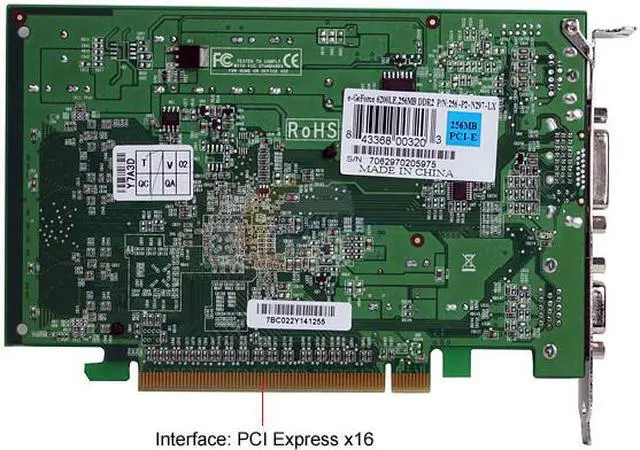 Alt view image 4 of 7 - EVGA GeForce 6200LE TC 512MB (256MB on board) GDDR2 PCI Express x16 Graphics Card 256-P2-N297-LX