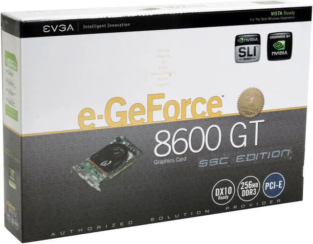 Alt view image 7 of 7 - EVGA 256-P2-N758-TR GeForce 8600GT SCC 256MB 128-bit GDDR3 PCI Express x16 SLI Supported Video Card