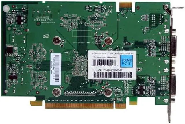 Alt view image 4 of 7 - EVGA 256-P2-N758-TR GeForce 8600GT SCC 256MB 128-bit GDDR3 PCI Express x16 SLI Supported Video Card