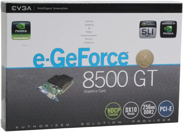 Alt view image 7 of 7 - EVGA 256-P2-N749-LR GeForce 8500GT 256MB 128-bit GDDR2 PCI Express x16 HDCP Ready SLI Supported Video Card