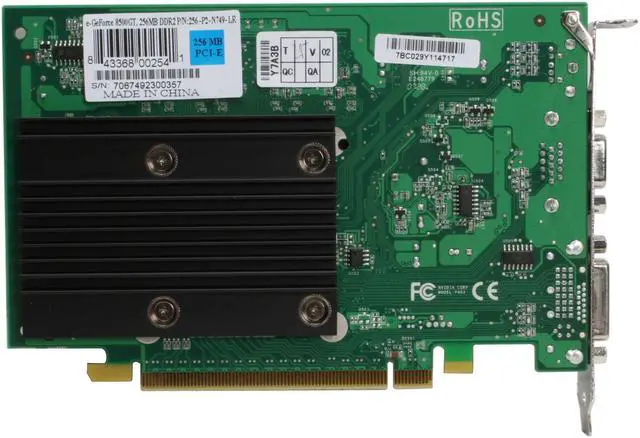 Alt view image 4 of 7 - EVGA 256-P2-N749-LR GeForce 8500GT 256MB 128-bit GDDR2 PCI Express x16 HDCP Ready SLI Supported Video Card