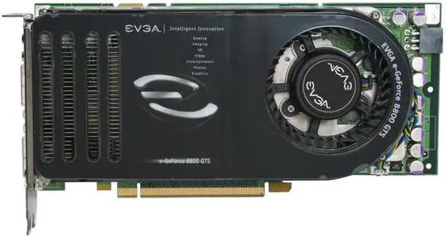 Alt view image 3 of 8 - EVGA 640-P2-N829-AR GeForce 8800GTS SSC 640MB 320-bit GDDR3 PCI Express x16 HDCP Ready SLI Supported Video Card