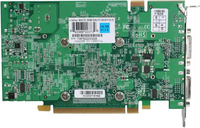 Alt view image 4 of 7 - EVGA GeForce 8600 GTS 256MB GDDR3 PCI Express x16 SLI Support Graphics Card 256-P2-N762-TR