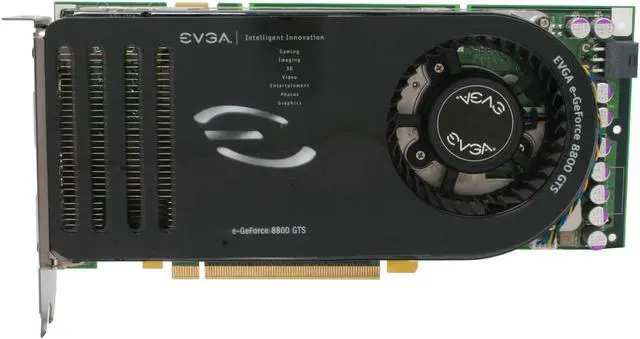 Alt view image 3 of 8 - EVGA GeForce 8800 GTS 640MB GDDR3 PCI Express x16 SLI Support Graphics Card 640-P2-N824-AR