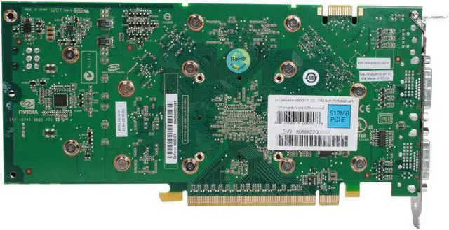 Alt view image 4 of 8 - EVGA 512-P3-N862-AR GeForce 9600GT Superclocked 512MB 256-bit GDDR3 PCI Express 2.0 x16 HDCP Ready SLI Supported Video Card