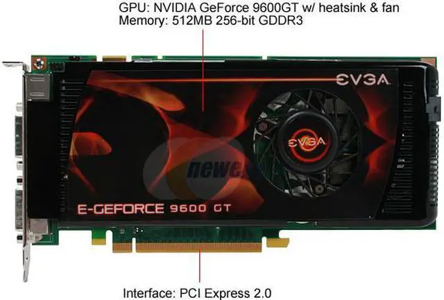 Alt view image 3 of 8 - EVGA 512-P3-N867-AR GeForce 9600GT SSC 512MB 256-bit GDDR3 PCI Express 2.0 x16 HDCP Ready SLI Supported Video Card