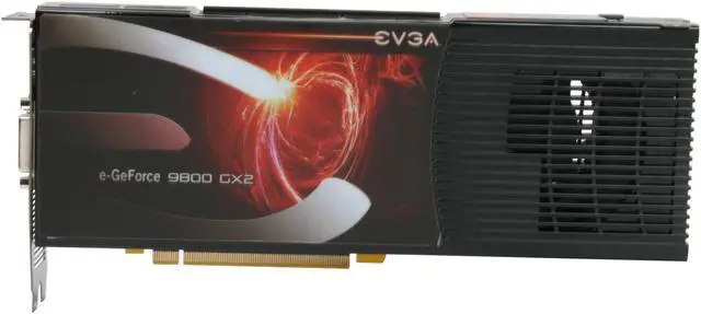Alt view image 3 of 9 - EVGA GeForce 9800 GX2 1GB (512MB per GPU) GDDR3 PCI Express 2.0 x16 SLI Support Graphics Card 01G-P3-N891-AR