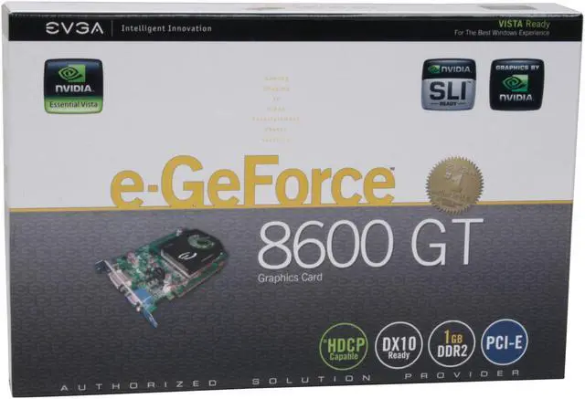 Alt view image 6 of 6 - EVGA GeForce 8600 GT 1GB GDDR2 PCI Express x16 SLI Support Graphics Card 01G-P2-N795-TR
