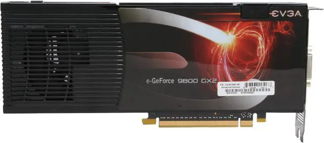 Alt view image 4 of 5 - EVGA 01G-P3-N897-AR GeForce 9800 GX2 SSC 1GB 512-bit GDDR3 PCI Express 2.0 x16 HDCP Ready SLI Supported Video Card