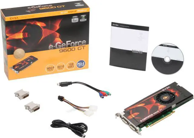 Alt view image 6 of 6 - EVGA GeForce 9600 GT 1GB GDDR3 PCI Express 2.0 x16 SLI Support Graphics Card 01G-P3-N869-AR