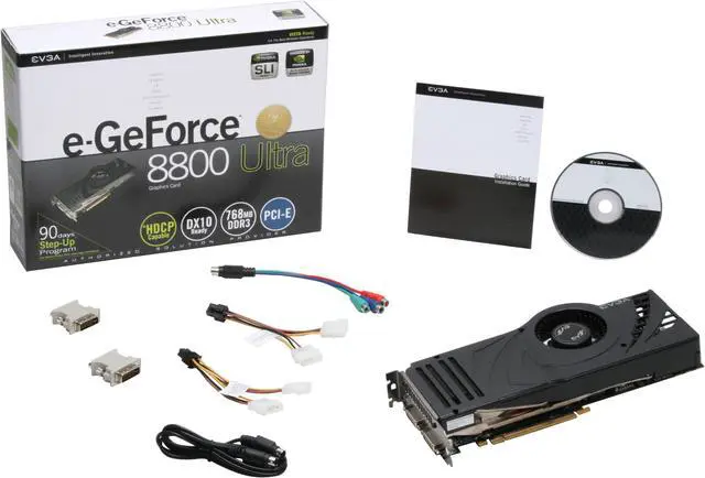 Alt view image 5 of 5 - EVGA GeForce 8800 Ultra 768MB GDDR3 PCI Express x16 SLI Support Graphics Card 768-P2-N882-AR