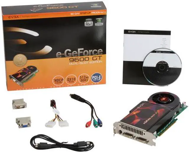 Alt view image 6 of 6 - EVGA GeForce 9600 GT 512MB GDDR3 PCI Express 2.0 x16 SLI Support Graphics Card 512-P3-N860-AR