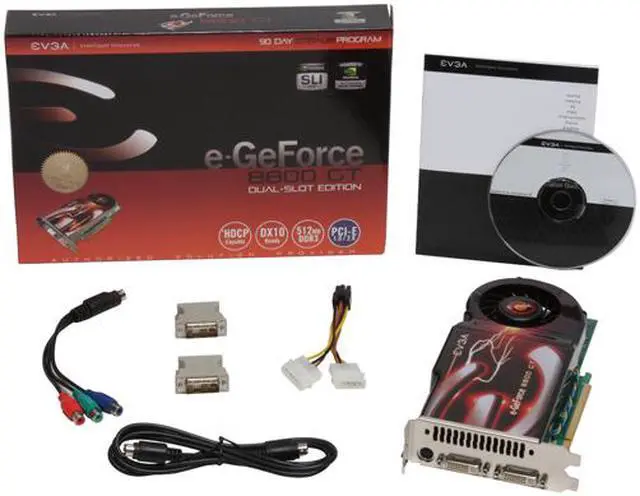 Alt view image 6 of 6 - EVGA GeForce 8800 GT 512MB GDDR3 PCI Express 2.0 x16 SLI Support Graphics Card 512-P3-N800-TR