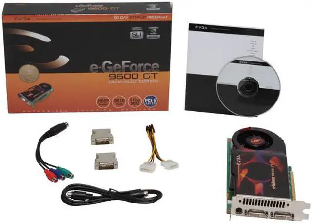 Alt view image 5 of 5 - EVGA GeForce 9600 GT 512MB GDDR3 PCI Express 2.0 x16 SLI Support Graphics Card 512-P3-N860-TR