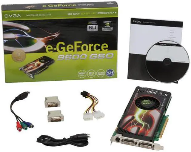 Alt view image 6 of 6 - EVGA GeForce 9600 GSO 384MB GDDR3 PCI Express 2.0 x16 SLI Support Graphics Card 384-P3-N965-TR