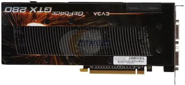Alt view image 4 of 6 - EVGA GeForce GTX 280 1GB GDDR3 PCI Express 2.0 x16 SLI Support Graphics Card 01G-P3-1280-AR