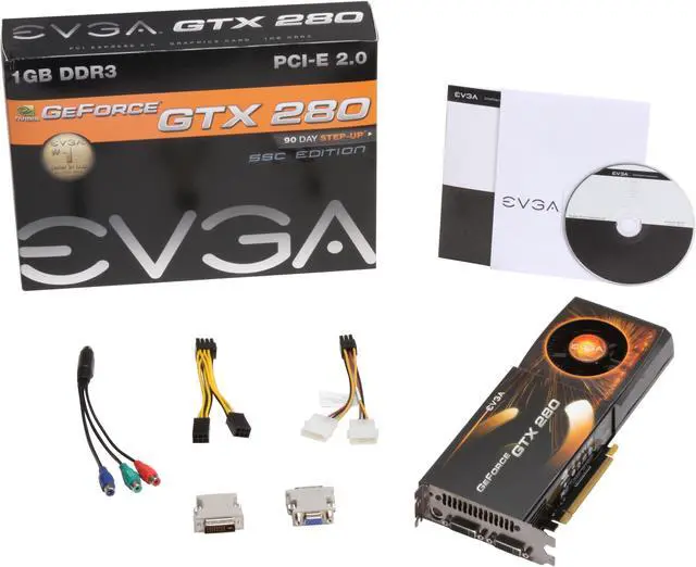 Alt view image 6 of 6 - EVGA 01G-P3-1282-AR GeForce GTX 280 SuperClocked Edition 1GB 512-bit GDDR3 PCI Express 2.0 x16 HDCP Ready SLI Supported Video Card