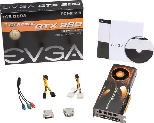 Alt view image 6 of 6 - EVGA 01G-P3-1284-AR GeForce GTX 280 SSC Edition 1GB 512-bit GDDR3 PCI Express 2.0 x16 HDCP Ready SLI Supported Video Card