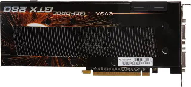 Alt view image 4 of 6 - EVGA 01G-P3-1284-AR GeForce GTX 280 SSC Edition 1GB 512-bit GDDR3 PCI Express 2.0 x16 HDCP Ready SLI Supported Video Card