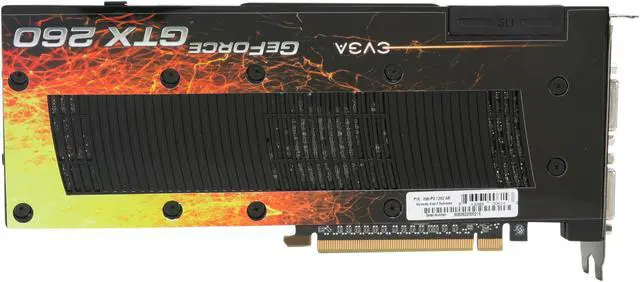 Alt view image 4 of 6 - EVGA 896-P3-1262-AR GeForce GTX 260 Superclocked Edition 896MB 448-bit GDDR3 PCI Express 2.0 x16 HDCP Ready SLI Supported Video Card