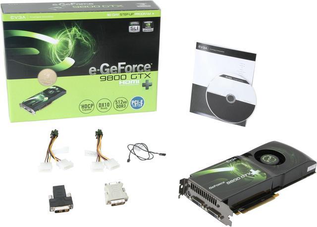 Alt view image 6 of 6 - EVGA GeForce 9800 GTX+ 512MB GDDR3 PCI Express 2.0 x16 SLI Support Graphics Card 512-P3-N873-AR