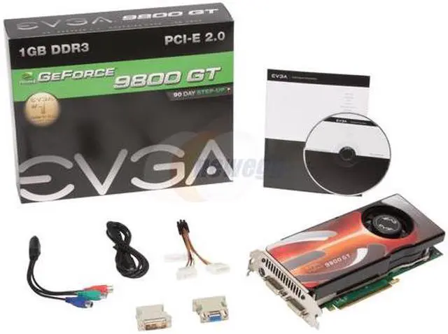 Alt view image 6 of 6 - EVGA GeForce 9800 GT 1GB GDDR3 PCI Express 2.0 x16 SLI Support Graphics Card 01G-P3-N983-AR