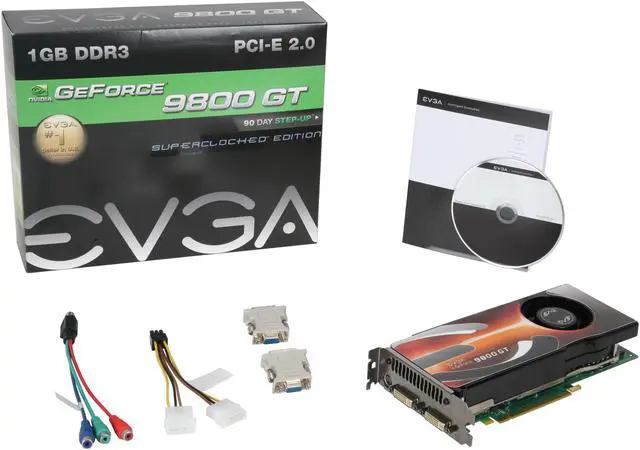 Alt view image 6 of 6 - EVGA 01G-P3-N984-AR GeForce 9800 GT AKIMBO Superclocked Edition 1GB 256-bit GDDR3 PCI Express 2.0 x16 HDCP Ready SLI Supported Video Card