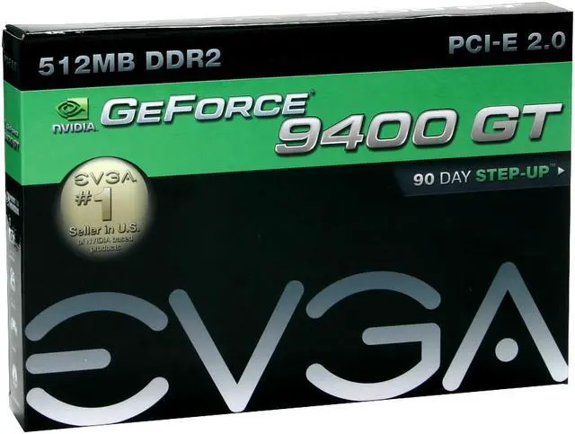 Alt view image 7 of 7 - EVGA GeForce 9400 GT 512MB DDR2 PCI Express 2.0 x16 SLI Support Graphics Card 512-P3-N944-LR