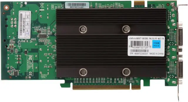 Alt view image 4 of 6 - EVGA GeForce 9800 GT 1GB GDDR3 PCI Express 2.0 x16 SLI Support Graphics Card 01G-P3-N972-TR