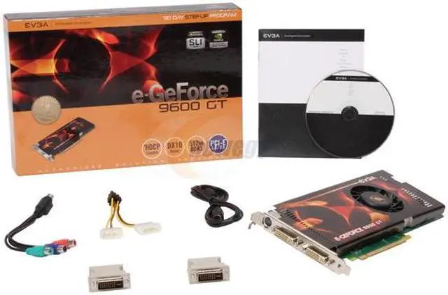 Alt view image 6 of 6 - EVGA GeForce 9600 GT 512MB GDDR3 PCI Express 2.0 x16 SLI Support Graphics Card 512-P3-N861-TR