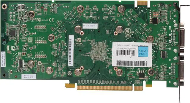 Alt view image 4 of 5 - EVGA GeForce 8800 GT 512MB GDDR3 PCI Express 2.0 x16 SLI Support Graphics Card 512-P3-N801-RX