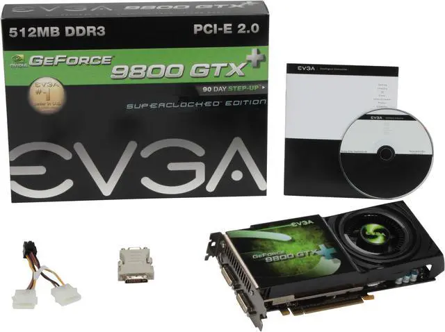 Alt view image 6 of 6 - EVGA 512-P3-N884-AR GeForce 9800 GTX+ Superclocked Edition 512MB 256-bit GDDR3 PCI Express 2.0 x16 HDCP Ready SLI Supported Video Card
