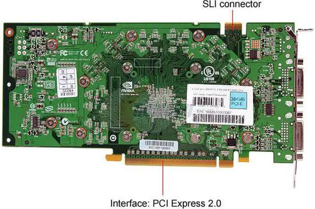 Alt view image 4 of 5 - EVGA GeForce 8800 GS 384MB GDDR3 PCI Express 2.0 x16 SLI Support Graphics Card 384-P3-N851-RX