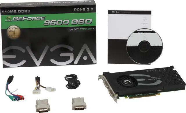 Alt view image 6 of 6 - EVGA GeForce 9600 GSO 512MB GDDR3 PCI Express 2.0 x16 SLI Support Graphics Card 512-P3-N963-TR