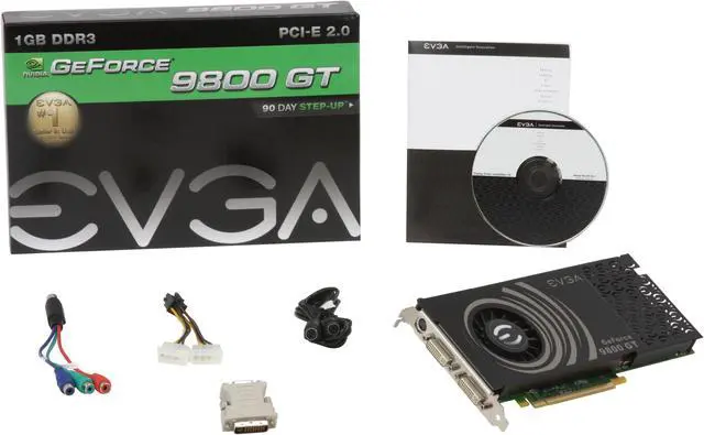 Alt view image 6 of 6 - EVGA GeForce 9800 GT 1GB DDR3 PCI Express 2.0 x16 SLI Support Graphics Card 01G-P3-N981-TR
