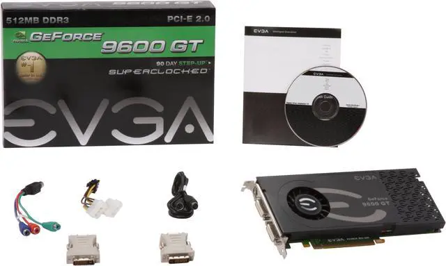 Alt view image 6 of 6 - EVGA 512-P3-N866-TR GeForce 9600 GT Superclocked Edition 512MB 256-bit GDDR3 PCI Express 2.0 x16 HDCP Ready SLI Supported Video Card