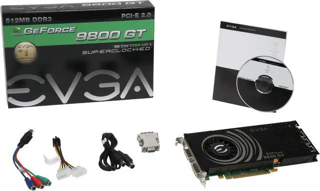 Alt view image 6 of 6 - EVGA 512-P3-N977-TR GeForce 9800 GT Superclocked Edition 512MB 256-bit GDDR3 PCI Express 2.0 x16 HDCP Ready SLI Supported Video Card