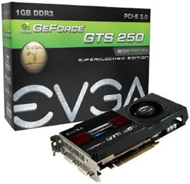 Alt view image 2 of 7 - EVGA 01G-P3-1156-TR GeForce GTS 250 Superclocked Edition 1GB 256-bit GDDR3 PCI Express 2.0 x16 HDCP Ready SLI Supported Video Card