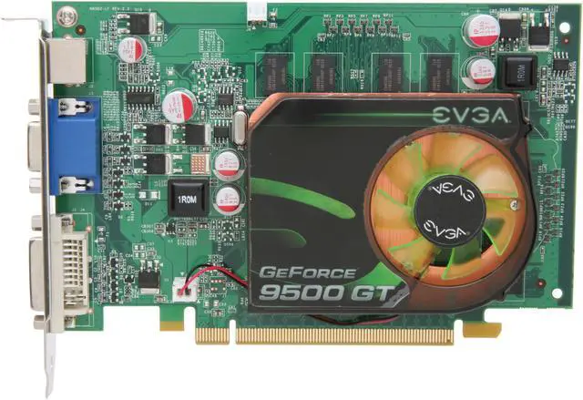 Alt view image 3 of 6 - EVGA GeForce 9500 GT 1GB DDR2 PCI Express 2.0 x16 Graphics Card 01G-P3-N958-LR